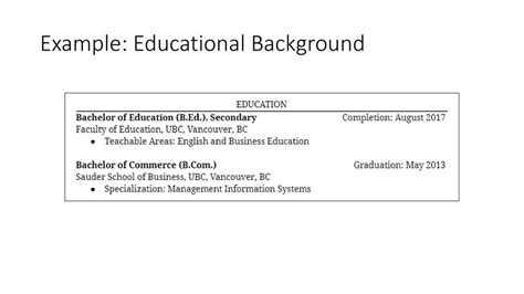 educational background in tagalog example|educational background » English .